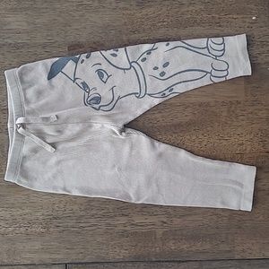 Zara Disney 101 Dalmatians ribbed tan leggings